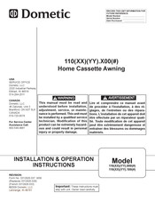 Dometic 110 000 Series Installation & Operation Instructions