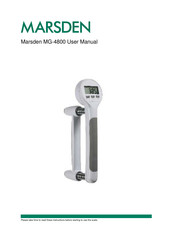marsden MG-4800 User Manual