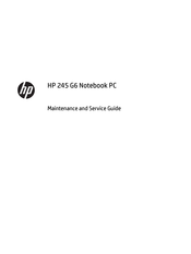 HP 245 G6 Maintenance And Service Manual