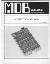 MDB MLSI-CR11 Instruction Manual