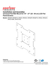 PEERLESS Mounts SWV210/SI Installation And Assembly Manual