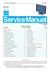 HP Vp15 Service Manual