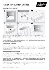 Luxaflex Duette 3139 Maintenance Manual