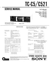 Sony TC-C5 Service Manual