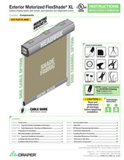 Draper Exterior Motorized FlexShade XL Instructions Installation & Operation
