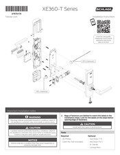 Schlage XE360-T Series Installation Instructions Manual
