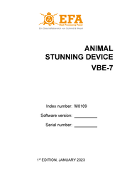 EFA VBE-7 Manual
