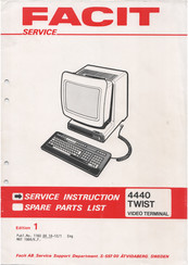 Facit 4440 TWIST Service Instruction
