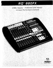 Peavey RQ 880FX Manual