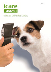 Icare Tonovet TV01 User And Maintenance Manual