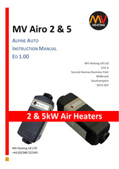 MV Heating MV Airo 2 Instruction Manual