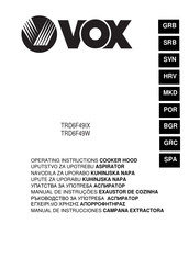 Vox TRD6F49W Operating Instructions Manual