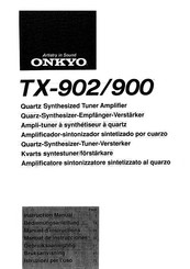 Onkyo TX-900 Instruction Manual