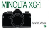 Minolta XG-1 Owner's Manual