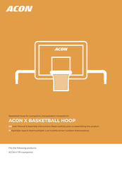 Acon X BASKETBALL HOOP User Manual & Assembly Instructions