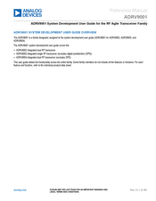 Analog Devices ADRV9001 User Manual