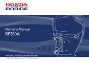 HONDA marine BF350A Owner's Manual