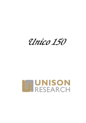 Unison Research Unico 50 Manual