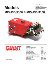 Giant MP4135-3100 Operating Instructions Manual