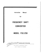 ElectroCom FSC-250 Instruction Manual