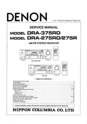 Denon DRA-275R Service Manual