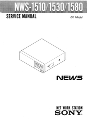 Sony NWS-1510 Service Manual
