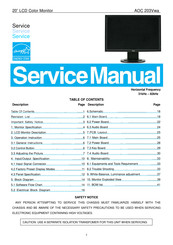 AOC 203Vwa Service Manual