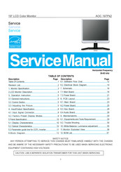 AOC 197Pk2 Service Manual