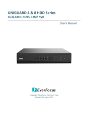 EverFocus UNIGUARD 8 HDD Series User Manual