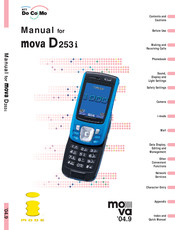 NTT docomo mova D253i Manual