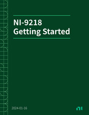 NI NI-9218 Getting Started
