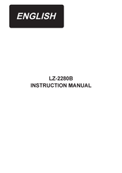 JUKI LZ-2280B Instruction Manual