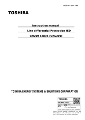 Toshiba GR 200 Series Instruction Manual