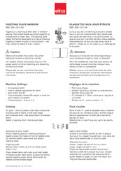 Elna 395-731-58 Quick Start Manual
