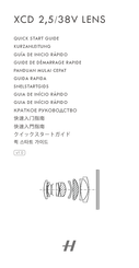 Hasselblad XCD 2,5/8V Quick Start Manual