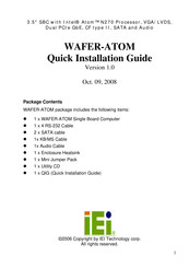 IEI Technology WAFER-ATOM Quick Installation Manual