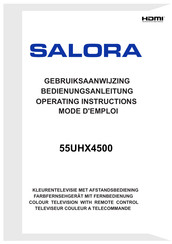 Salora 55UHX4500 Operating Instructions Manual