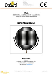 Desisti TALIA Instruction Manual