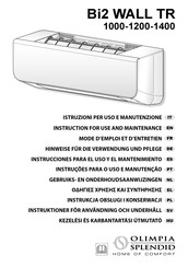 Olimpia splendid Bi2 WALL TR 1000 Instructions For Use And Maintenance Manual