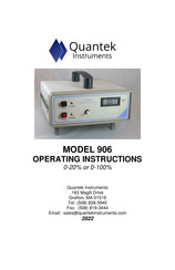 Quantek 906 Operating Instructions Manual