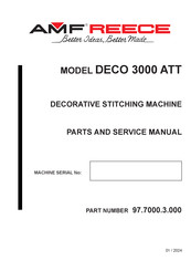 AMF DECO 3000 ATT Parts And Service Manual