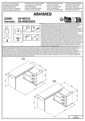 Dedeman ARHIMED UP 00715 Assembling Instruction