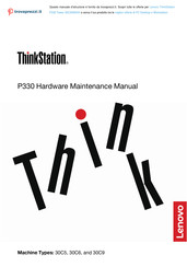 Lenovo ThinkStation P330 Hardware Maintenance Manual