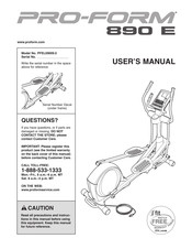 ICON Health & Fitness PFEL09009.0 User Manual