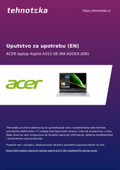 Acer Aspire A315-58 User Manual