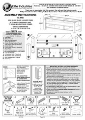 Elite Industries Credenza EL-9462 Assembly Instructions