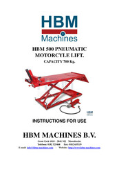 HBM Machines HBM 500 Instructions For Use Manual