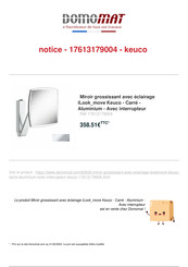 KEUCO iLook move 17612 059004 Instructions For Use Manual