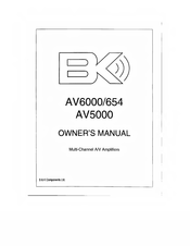 B&K AV5000 Owner's Manual