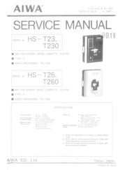 Aiwa HS-T230 Service Manual